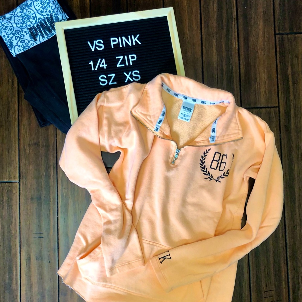 🧡 Comfy VS Pink 1/4 Zip Sweatshirt! 🧡